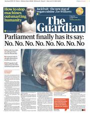 The Guardian (UK) Newspaper Front Page for 28 March 2019