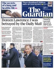 The Guardian front page for 28 March 2023