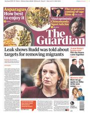 The Guardian (UK) Newspaper Front Page for 28 April 2018
