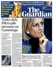 The Guardian (UK) Newspaper Front Page for 28 May 2020