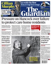 The Guardian (UK) Newspaper Front Page for 28 May 2021