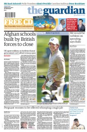 The Guardian (UK) Newspaper Front Page for 28 September 2012