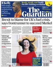The Guardian (UK) Newspaper Front Page for 28 September 2021