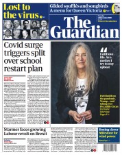 The Guardian (UK) Newspaper Front Page for 29 December 2020