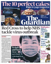 The Guardian (UK) Newspaper Front Page for 29 February 2020