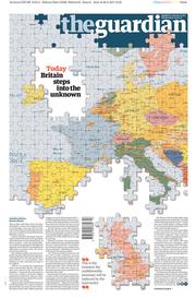 The Guardian (UK) Newspaper Front Page for 29 March 2017