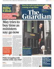 The Guardian (UK) Newspaper Front Page for 29 March 2019