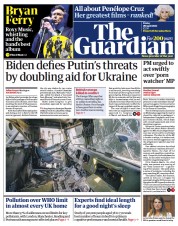 The Guardian (UK) Newspaper Front Page for 29 April 2022