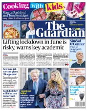 The Guardian (UK) Newspaper Front Page for 29 May 2021