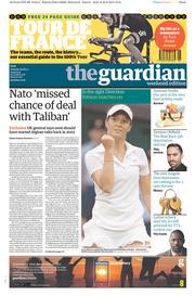 The Guardian (UK) Newspaper Front Page for 29 June 2013