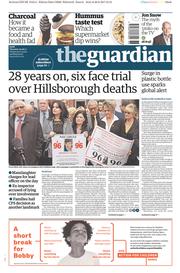 The Guardian (UK) Newspaper Front Page for 29 June 2017