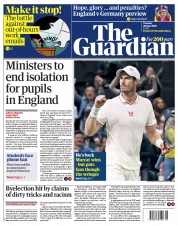 The Guardian (UK) Newspaper Front Page for 29 June 2021