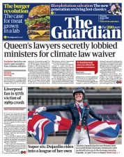 The Guardian (UK) Newspaper Front Page for 29 July 2021