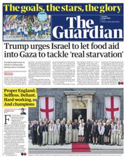 The Guardian front page for 29 July 2025