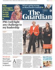 The Guardian (UK) Newspaper Front Page for 29 August 2018