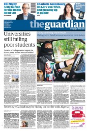 The Guardian (UK) Newspaper Front Page for 29 September 2011
