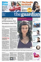 The Guardian (UK) Newspaper Front Page for 29 September 2012
