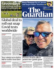 The Guardian (UK) Newspaper Front Page for 29 September 2020