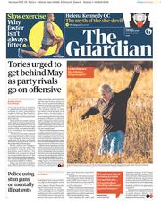 The Guardian (UK) Newspaper Front Page for 2 October 2018