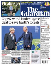 The Guardian (UK) Newspaper Front Page for 2 November 2021