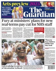 The Guardian (UK) Newspaper Front Page for 2 January 2023