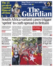 The Guardian (UK) Newspaper Front Page for 2 February 2021