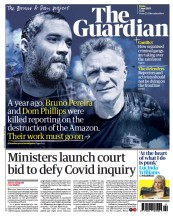 The Guardian front page for 2 June 2023