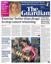 The Guardian front page for 2 June 2025