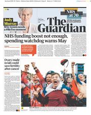 The Guardian (UK) Newspaper Front Page for 2 July 2018