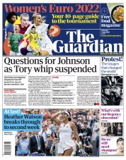 The Guardian front page for 2 July 2022