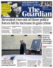 The Guardian (UK) Newspaper Front Page for 2 September 2022