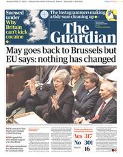 The Guardian (UK) Newspaper Front Page for 30 January 2019