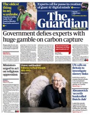 The Guardian (UK) Newspaper Front Page for 30 March 2023