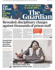 The Guardian (UK) Newspaper Front Page for 30 April 2019