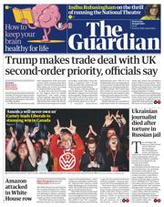 The Guardian front page for 30 April 2025