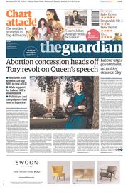 The Guardian (UK) Newspaper Front Page for 30 June 2017