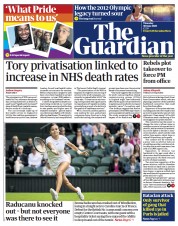 The Guardian (UK) Newspaper Front Page for 30 June 2022