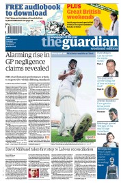The Guardian (UK) Newspaper Front Page for 30 July 2011