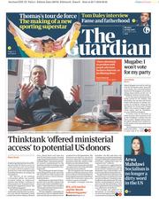 The Guardian (UK) Newspaper Front Page for 30 July 2018