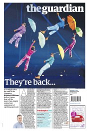 The Guardian (UK) Newspaper Front Page for 30 August 2012