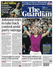 The Guardian (UK) Newspaper Front Page for 31 January 2022