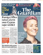 The Guardian (UK) Newspaper Front Page for 31 March 2020