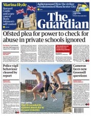 The Guardian (UK) Newspaper Front Page for 31 March 2021