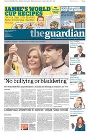 The Guardian (UK) Newspaper Front Page for 31 May 2014