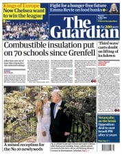 The Guardian (UK) Newspaper Front Page for 31 May 2021