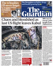 The Guardian (UK) Newspaper Front Page for 31 August 2021