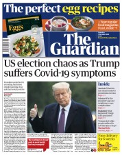 The Guardian (UK) Newspaper Front Page for 3 October 2020