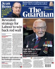 The Guardian (UK) Newspaper Front Page for 3 February 2021