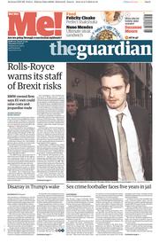 The Guardian (UK) Newspaper Front Page for 3 March 2016