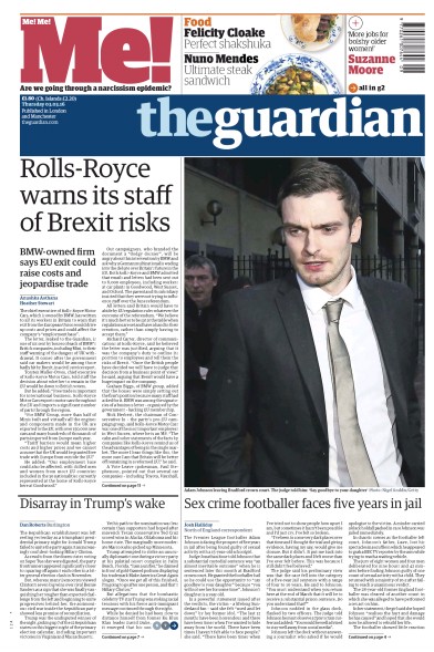 The Guardian Newspaper Front Page (UK) for 3 March 2016